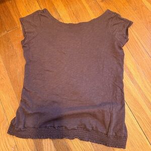 GAP Brown Short Sleeve Tee
